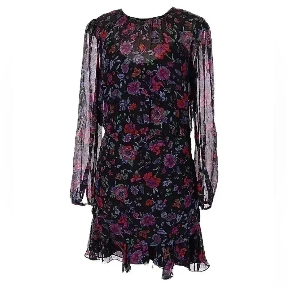 NWOT VERONICA BEARD Robin Silk Floral Mini Dress